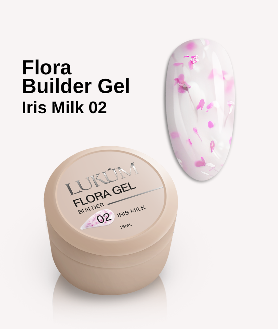 Flora Builder Gel, Iris Milk 02